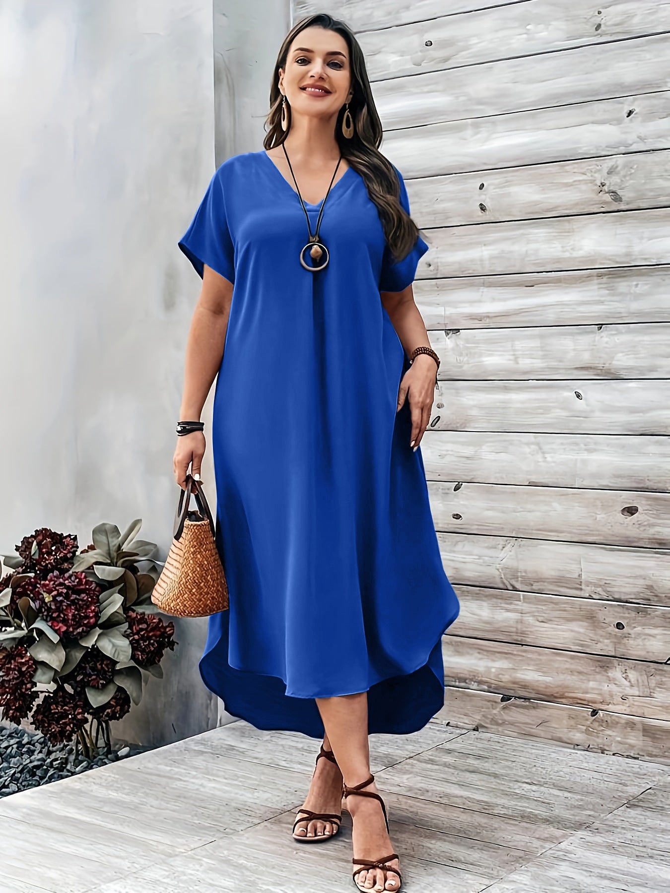 Women's Fashion Casual V-neck Dress