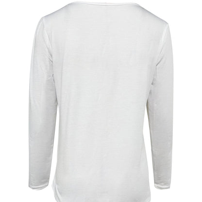 Women's V-neck Long Sleeved T-shirt Casual Top Autumn Outfit