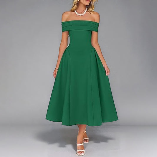 Strapless One Shoulder Dress For Women