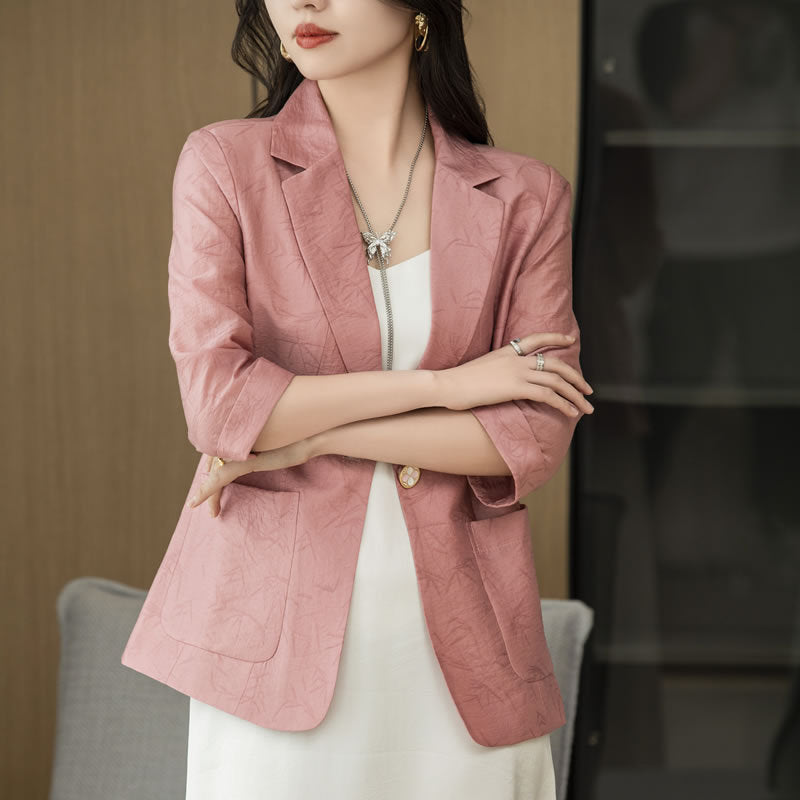 Summer Tencel Women's Suit Jacket