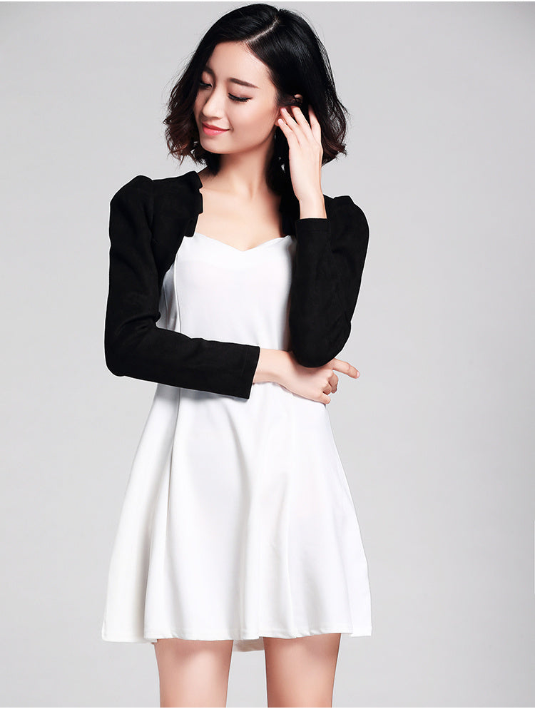 Women's Suede Cheongsam Outer Coat